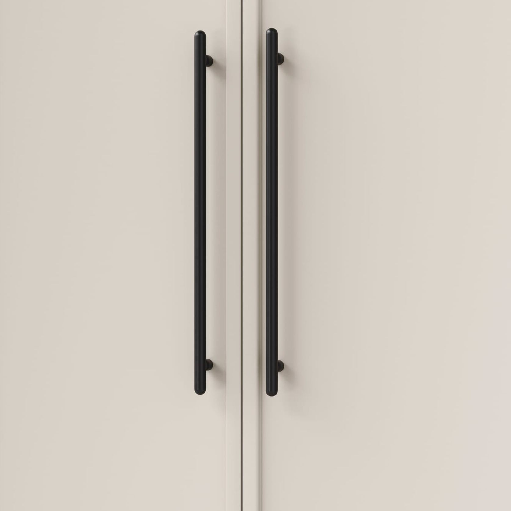 Puerto Cabinet Pull | Matt Black | CTC 450mm gallery detail image