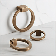 Armac Martin - Oblique Ring Cabinet Handle/Drawer Pull gallery detail image