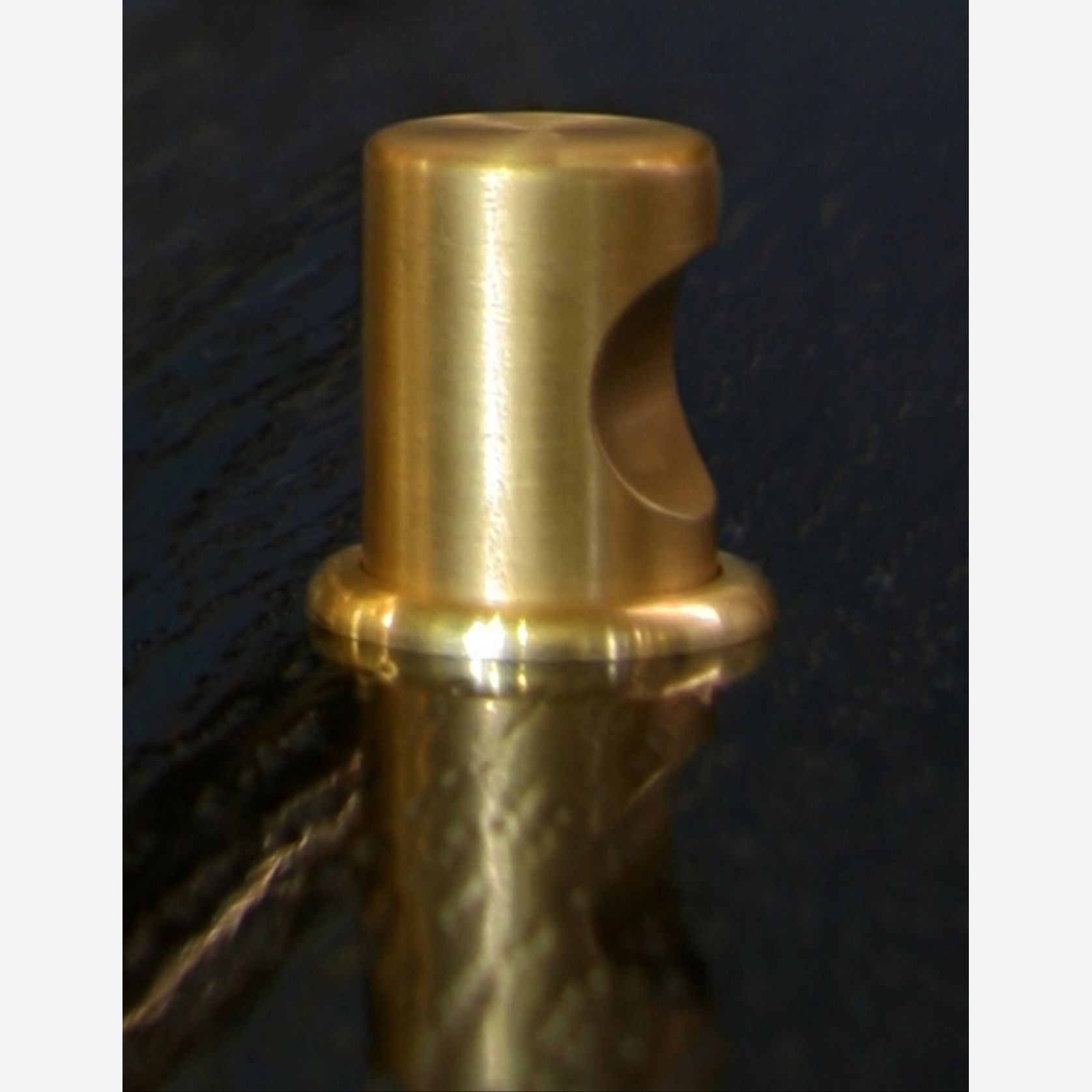 HB2260 Brass Knob for Brass D Pull Handles or Cabinetry gallery detail image
