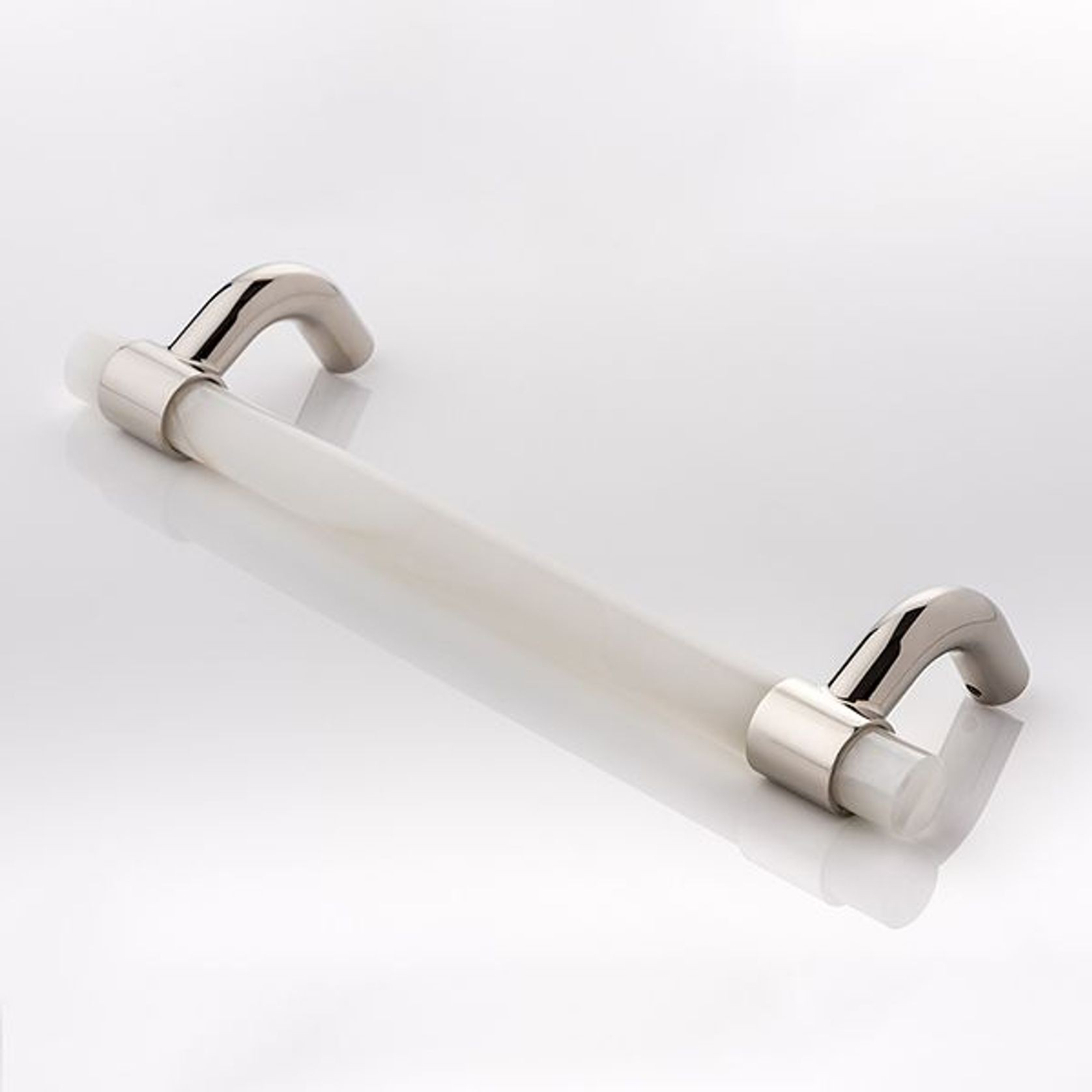 Collett Zarzycki Brass | Marble Cranked Door Pull gallery detail image