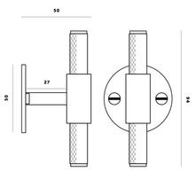 Buster and Punch Cabinet T-Bar Handle on Plate gallery detail image