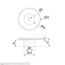 Myka Cabinetry Knob 60mm gallery detail image