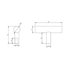 Tezra Cabinetry T Pull gallery detail image