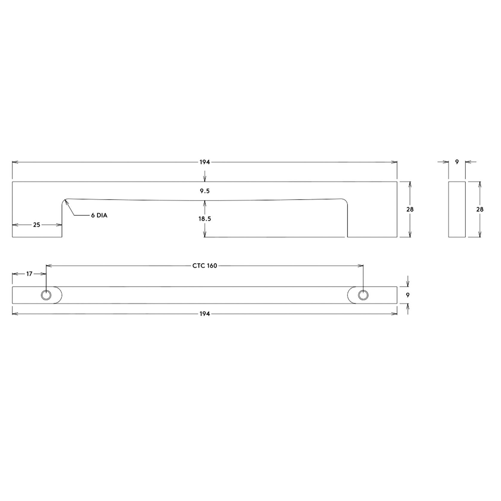 Iver Cali Cabinet Pull Handle gallery detail image