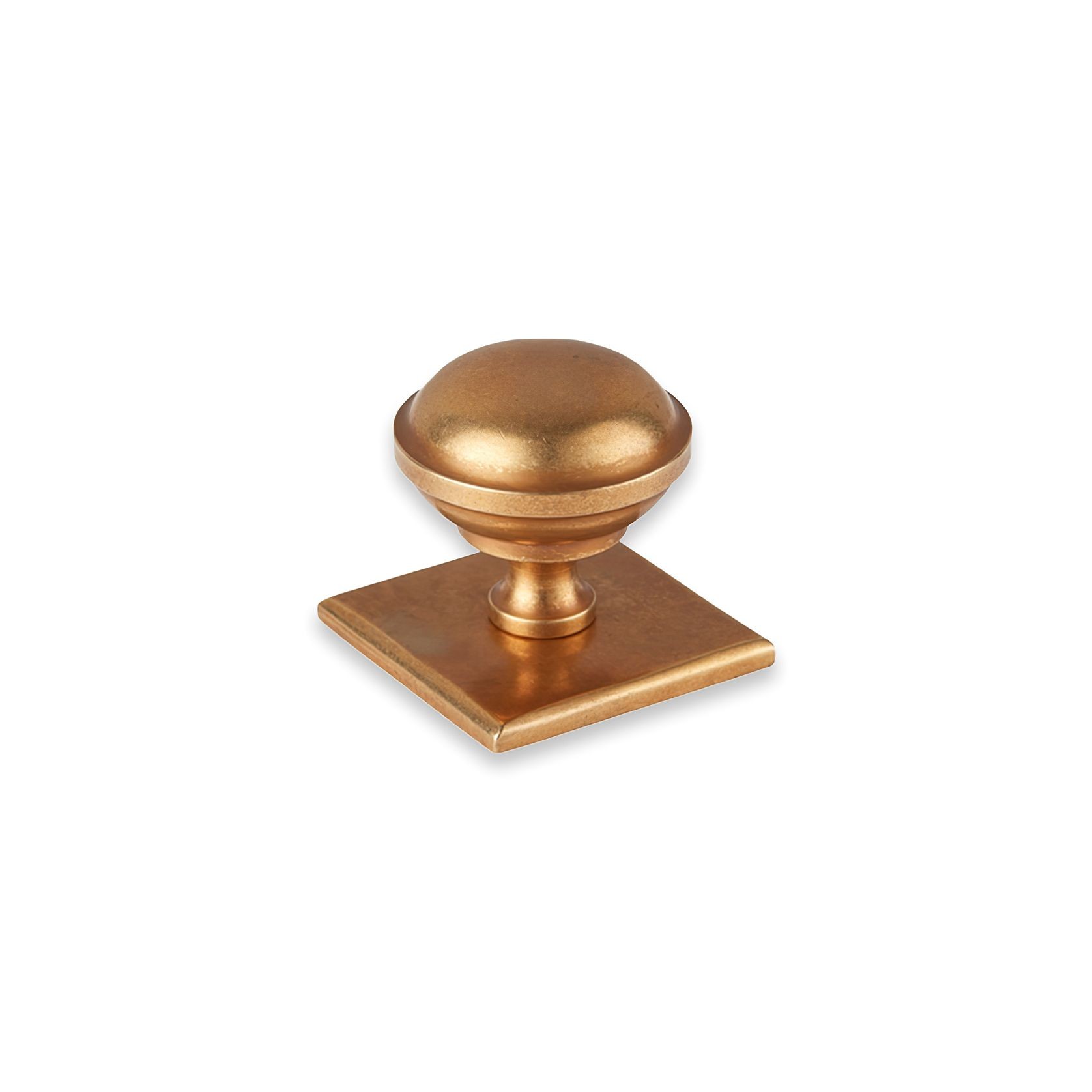 Armac Martin - Queslett Round Cabinet Knob Square Plate gallery detail image