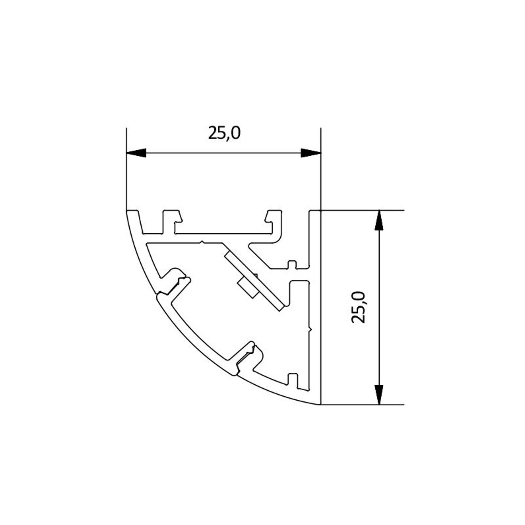 Angle Andy 25 Linear LED Light gallery detail image