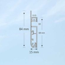 021 LED Baseboard Profile with Narrow Light Band Effect gallery detail image