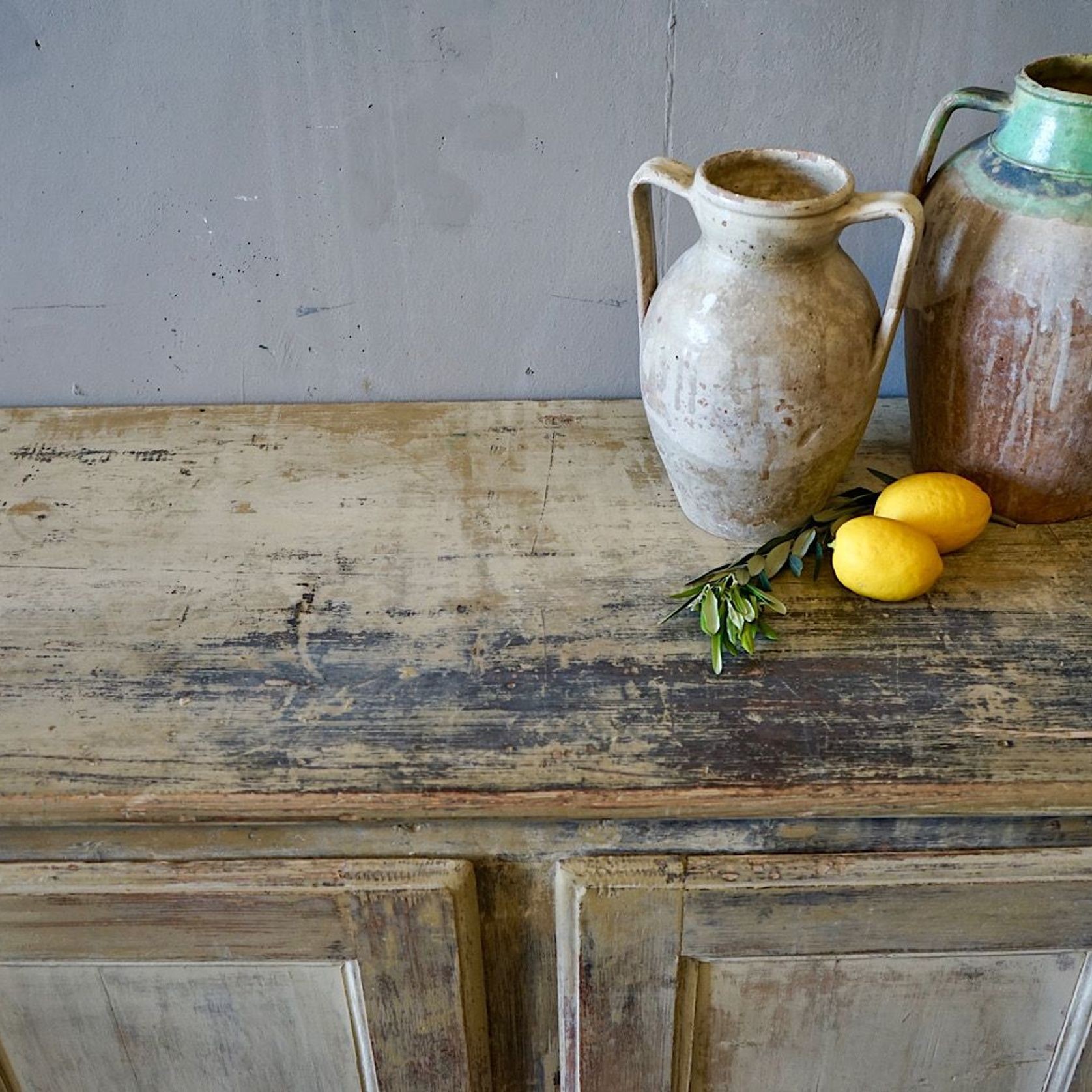 Italian Antique Painted Country Sidebaord gallery detail image
