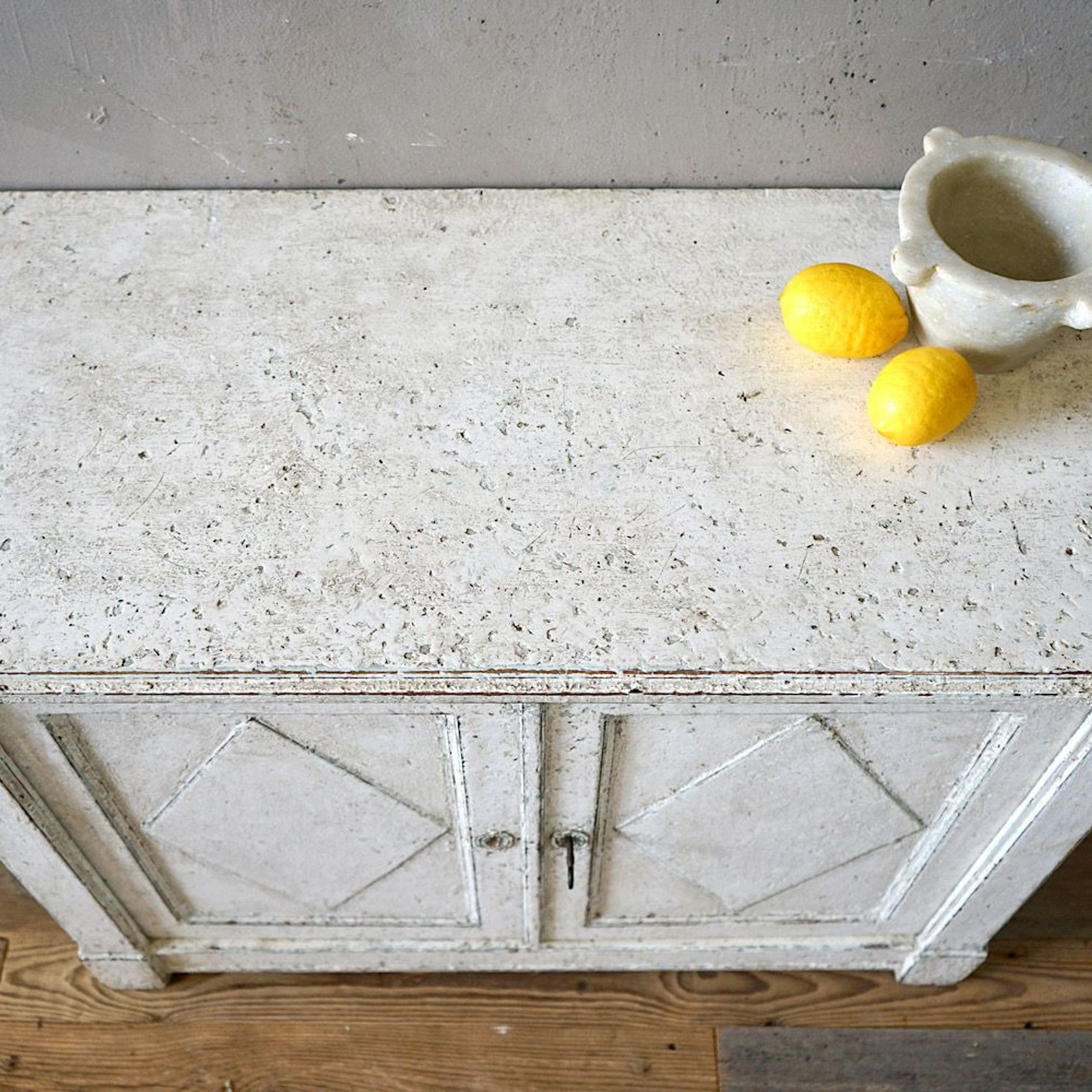 French Antique Painted Sideboard gallery detail image