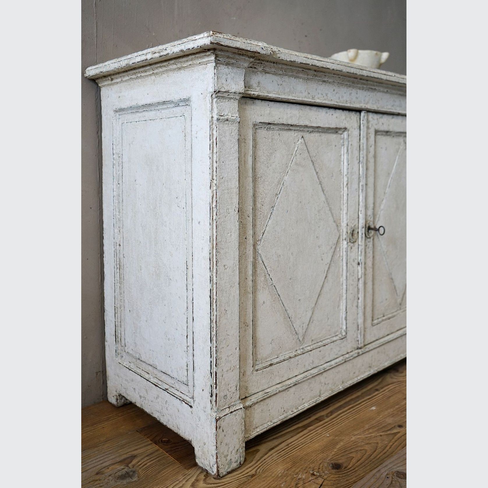 French Antique Painted Sideboard gallery detail image
