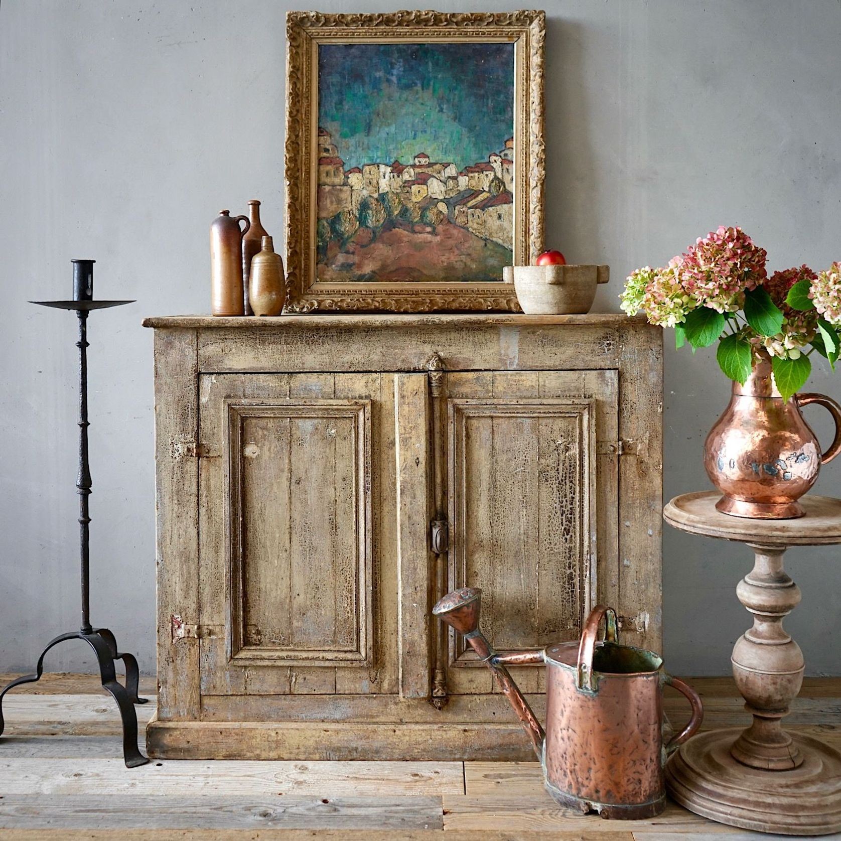 Antique French Provincial Painted Sideboard gallery detail image