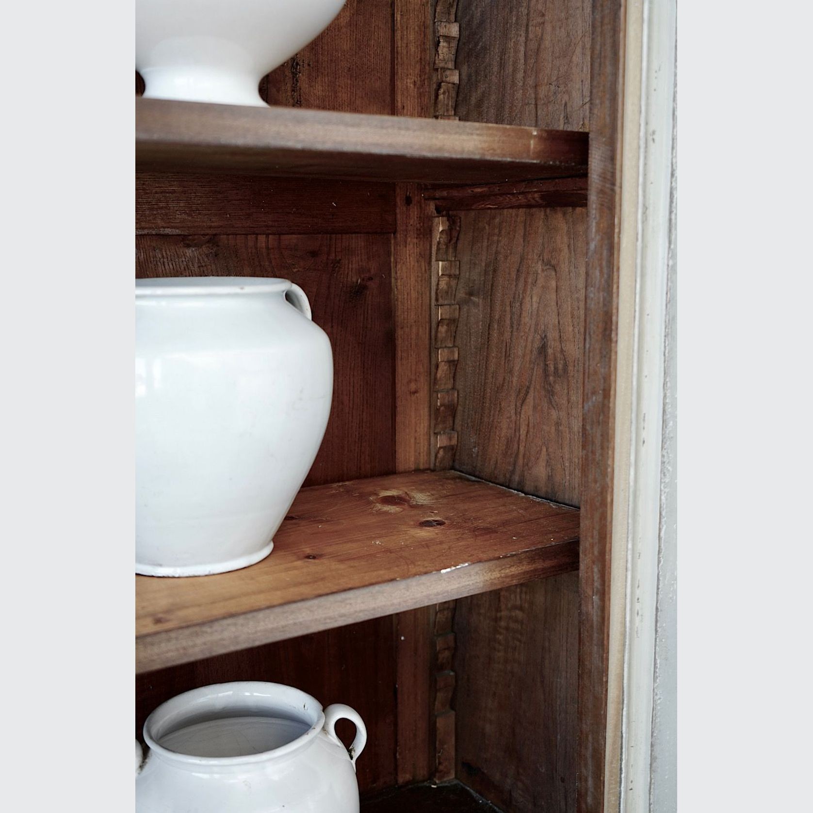 Antique French Painted Display Cupboard gallery detail image