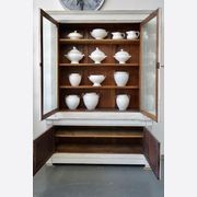 Antique French Painted Display Cupboard gallery detail image