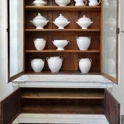 Antique French Painted Display Cupboard gallery detail image