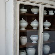 Antique French Painted Display Cupboard gallery detail image