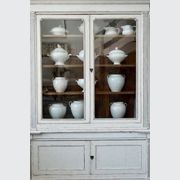 Antique French Painted Display Cupboard gallery detail image