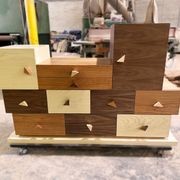 Mid Century Modern Stepped Drawer gallery detail image