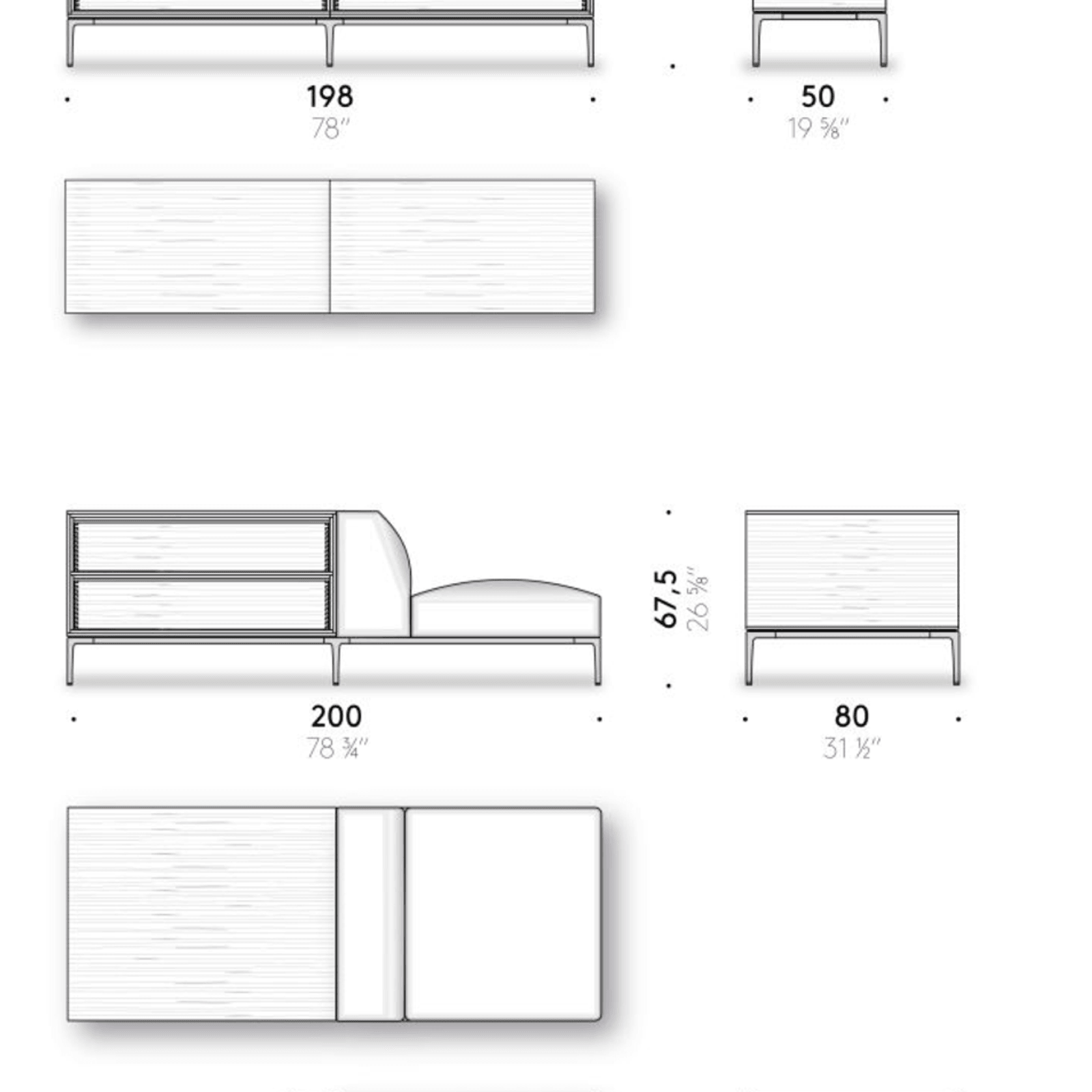 Horizontal Cabinet by DePadova gallery detail image