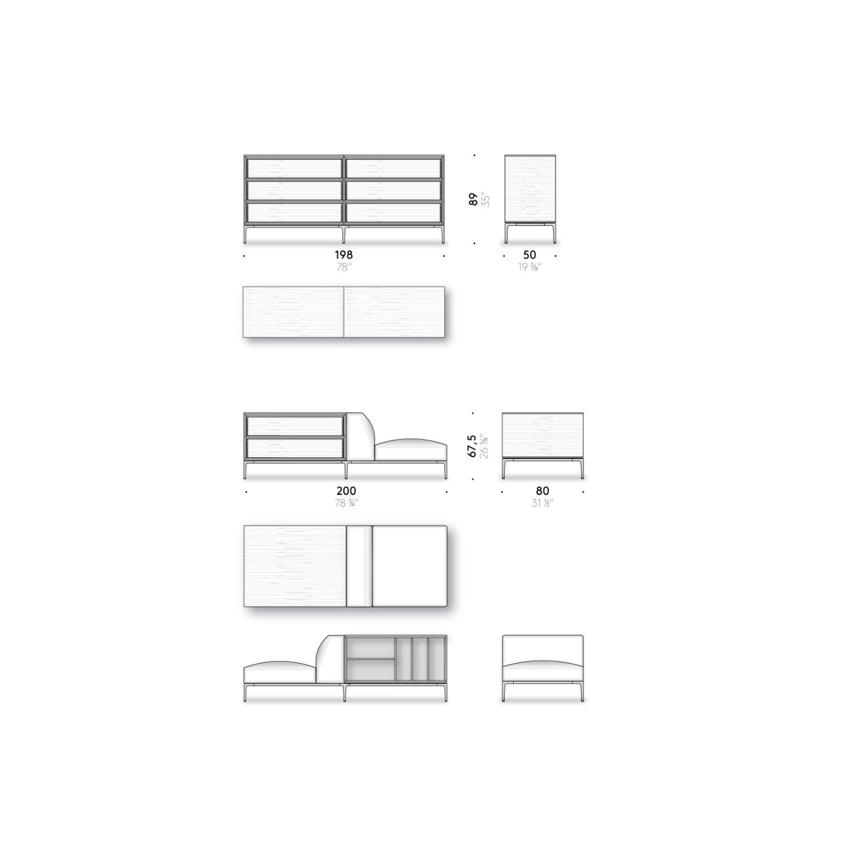 Horizontal Cabinet by DePadova gallery detail image