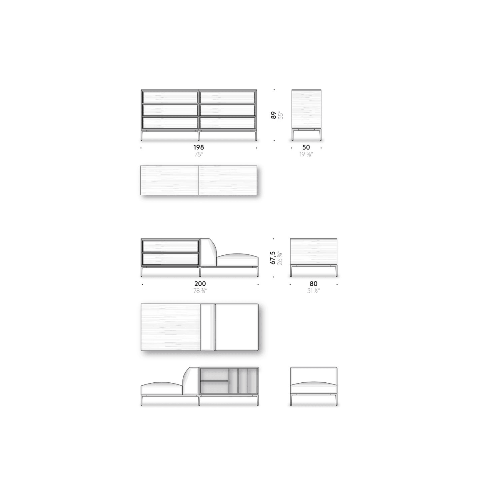 Horizontal Cabinet by DePadova gallery detail image