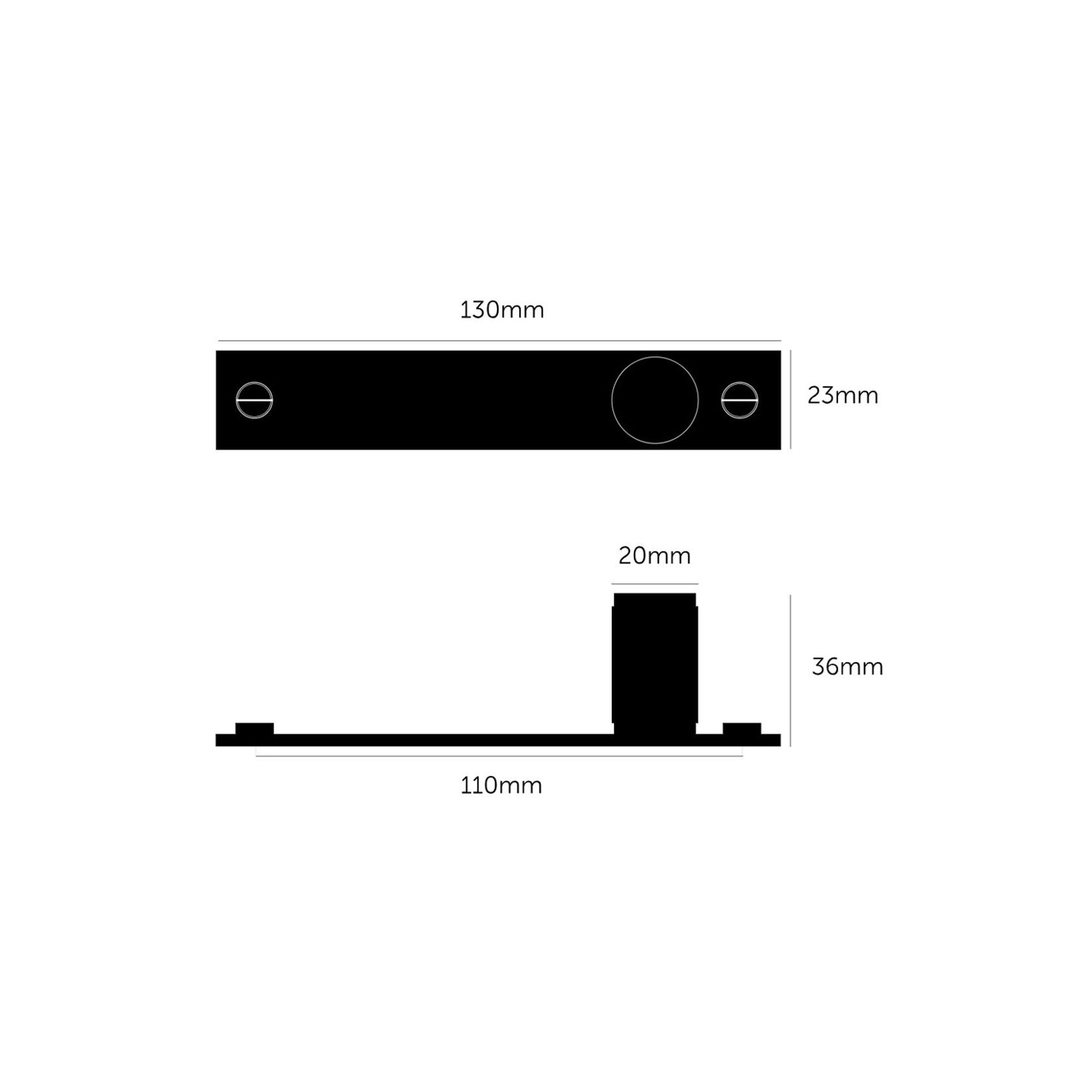 Buster and Punch Cross Furniture Knob Set Plate gallery detail image