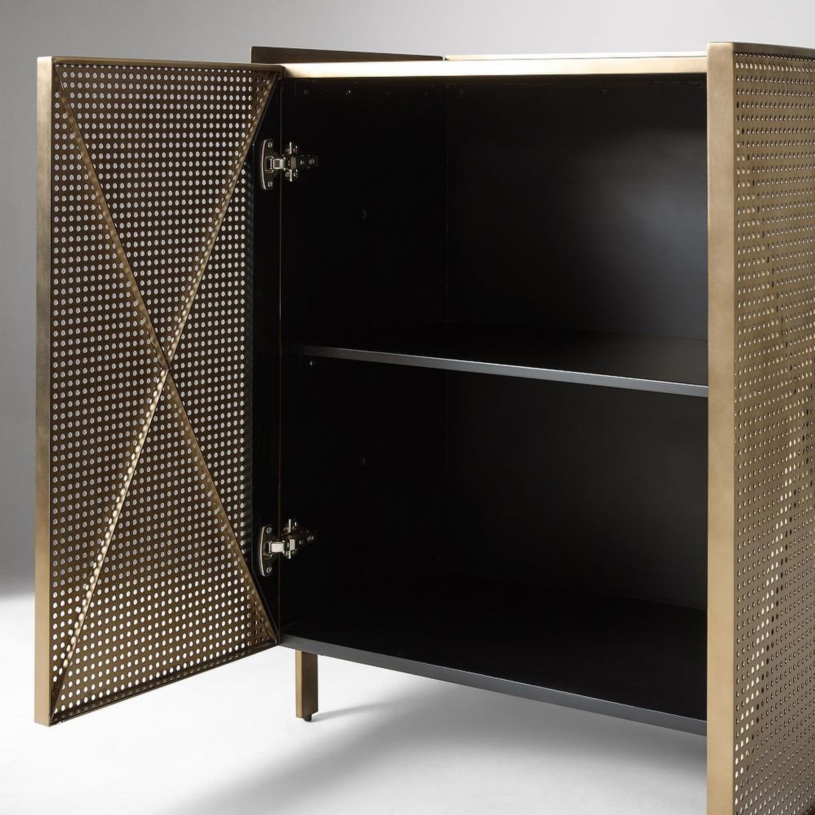 Locke Perforated Metal Cabinet gallery detail image