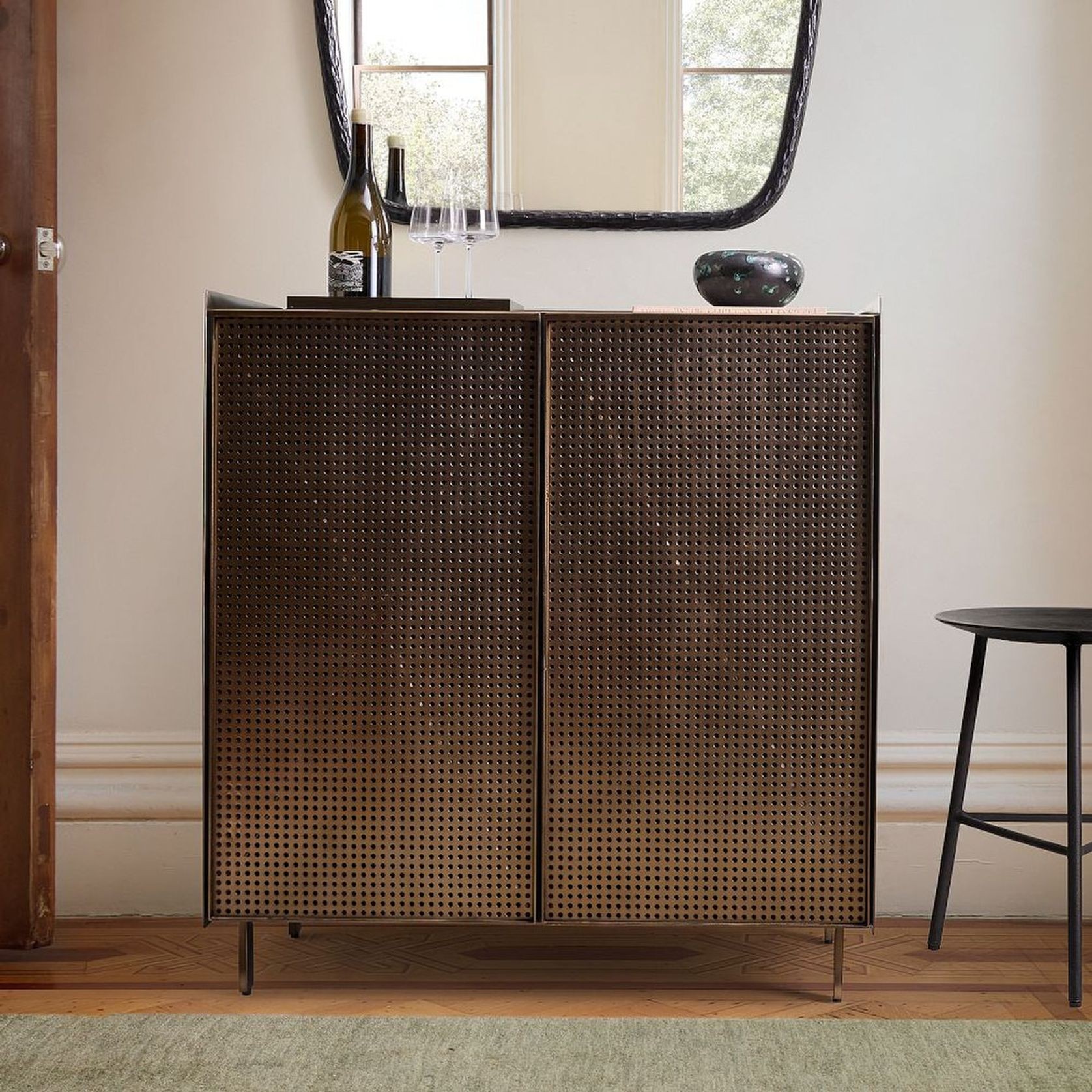 Locke Perforated Metal Cabinet gallery detail image