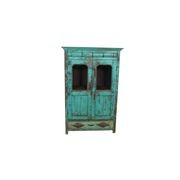 Original Wood and Glass Display Cabinet - Cobalt gallery detail image