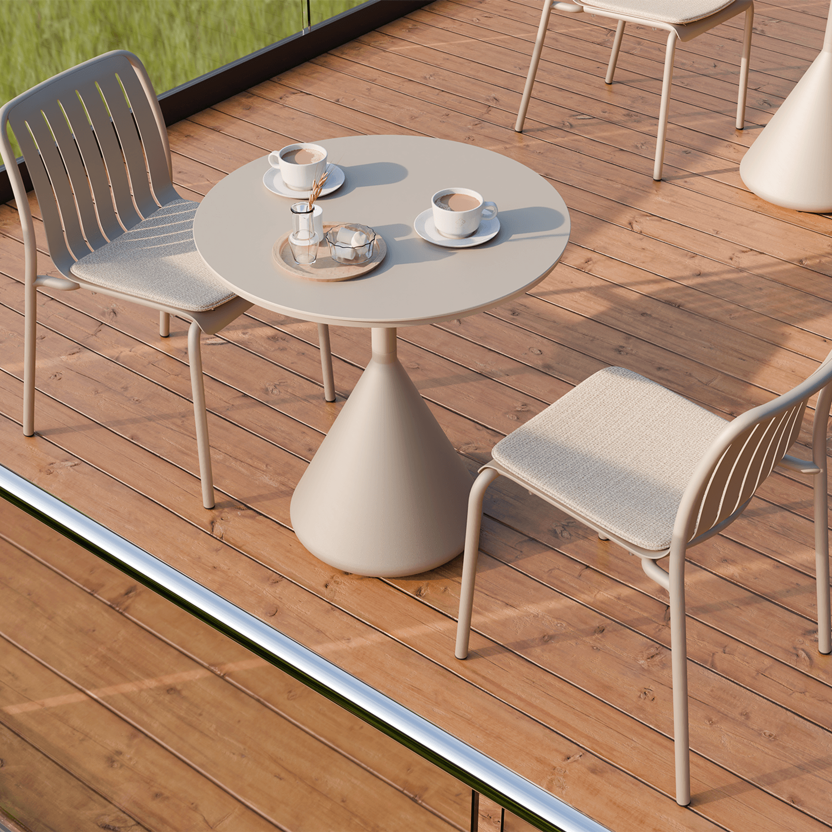Kora Cafe Table Aluminium  - Outdoor gallery detail image