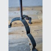 Large Antique Italian Wrought-Iron Candlesticks (Pair) gallery detail image