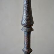Large Antique Italian Wrought-Iron Candlesticks (Pair) gallery detail image