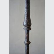 Large Antique Italian Wrought-Iron Candlesticks (Pair) gallery detail image