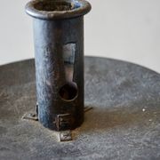Large Antique Italian Wrought-Iron Candlesticks (Pair) gallery detail image