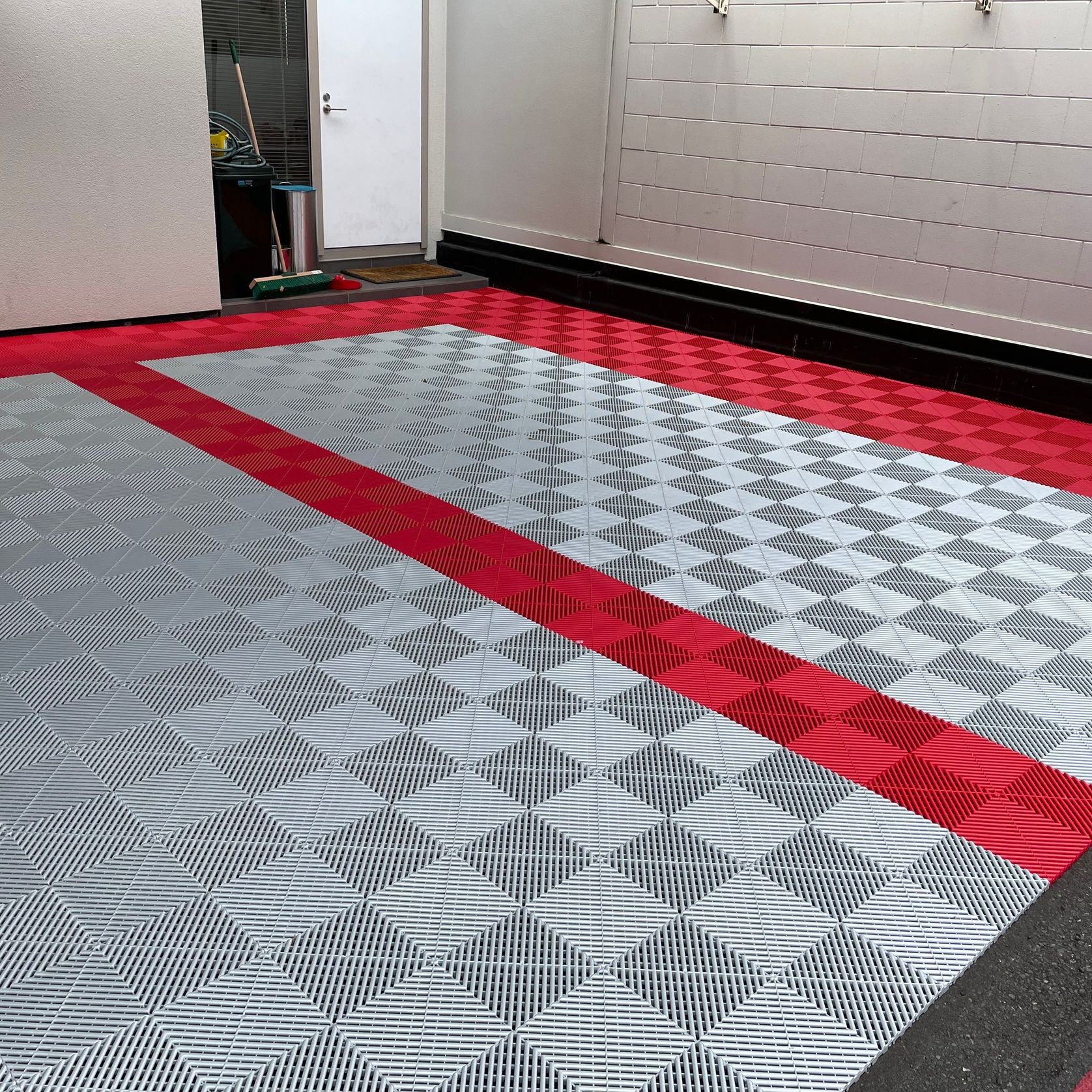 Ribtrax Modular Floor Tiles Pearl Siver gallery detail image
