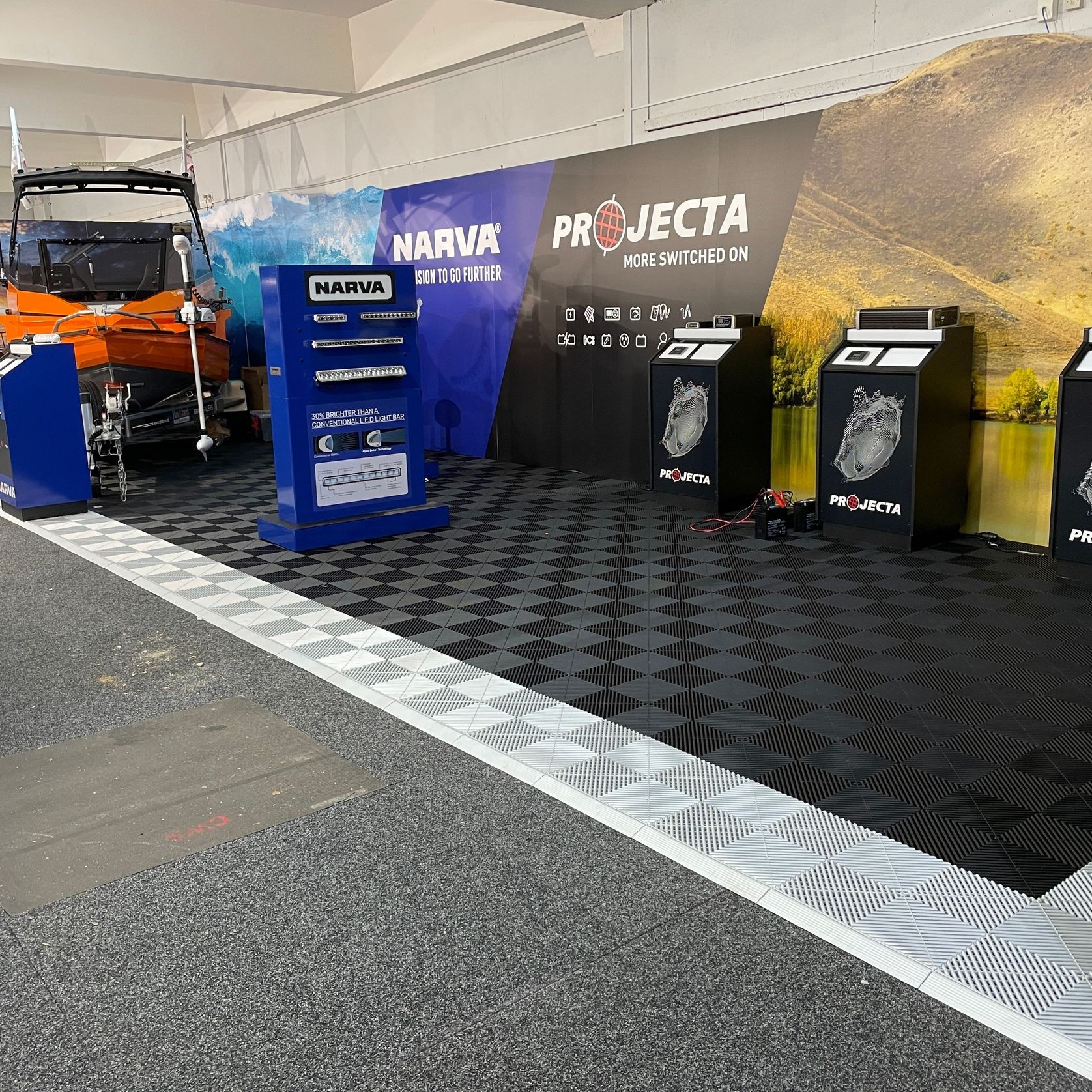 Ribtrax Modular Floor Tiles Jet Black ArchiPro NZ