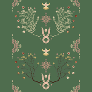 Emerald Garden Axminster Roll Carpet by Miranda Brown gallery detail image