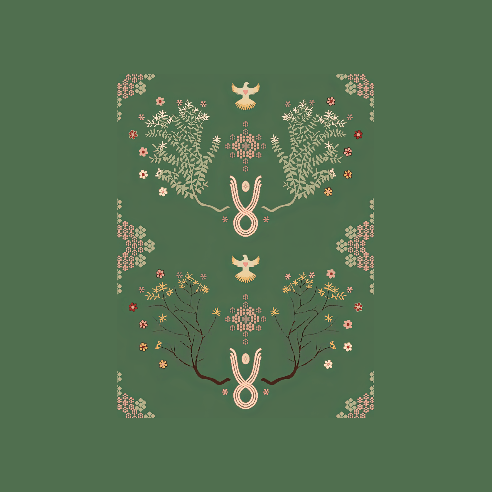 Emerald Garden Rugs by Miranda Brown gallery detail image