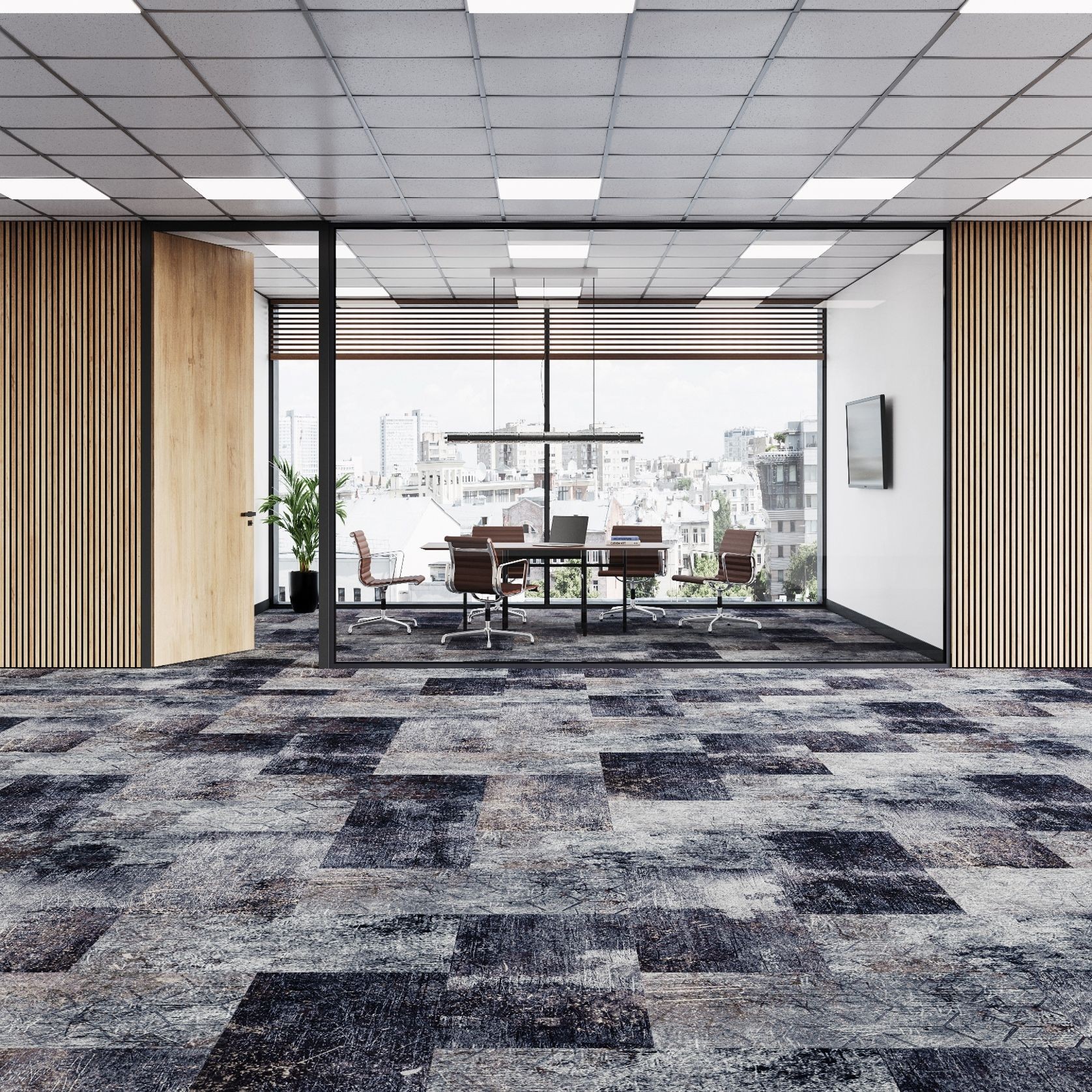 Apis modular carpet tile collection from Fletco Carpets gallery detail image