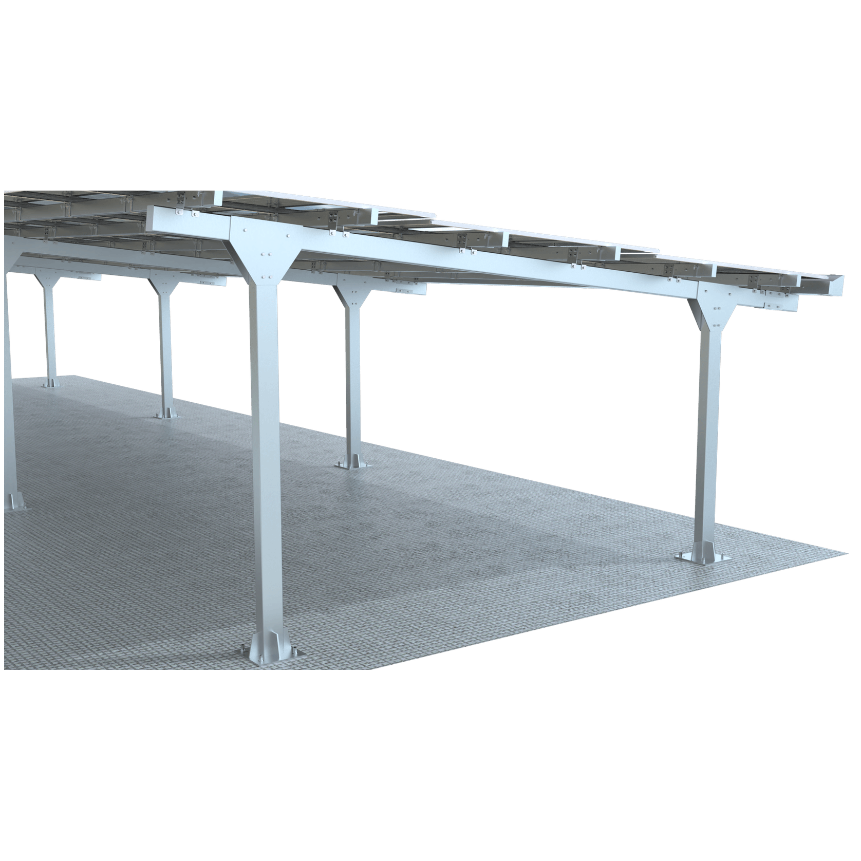 Modular Light Steel Commercial Solar Carport gallery detail image