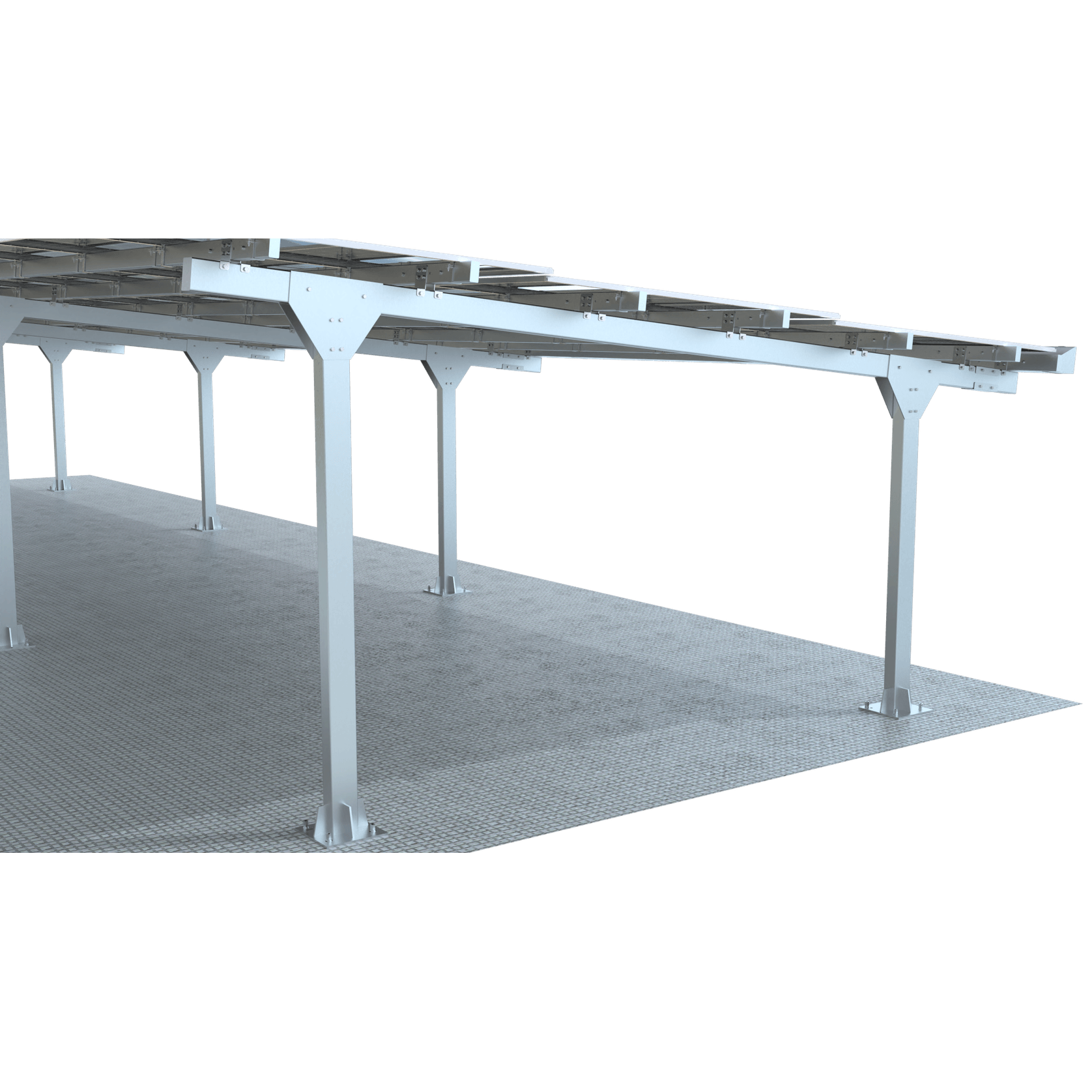 Modular Light Steel Commercial Solar Carport gallery detail image