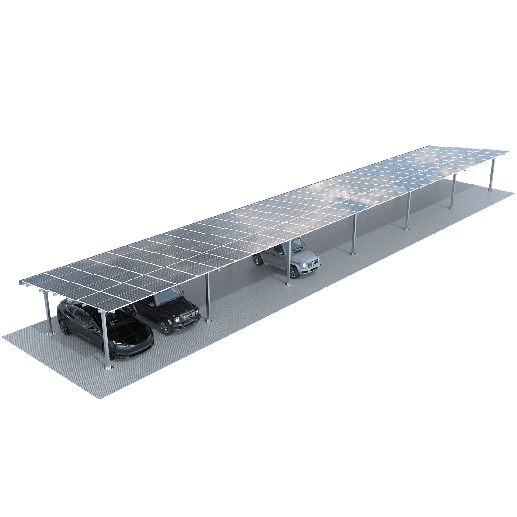 Modular Light Steel Commercial Solar Carport gallery detail image