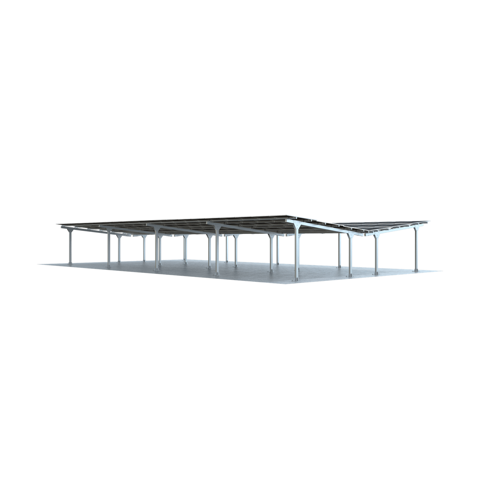 Modular Light Steel Commercial Solar Carport gallery detail image