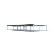 Modular Light Steel Commercial Solar Carport gallery detail image