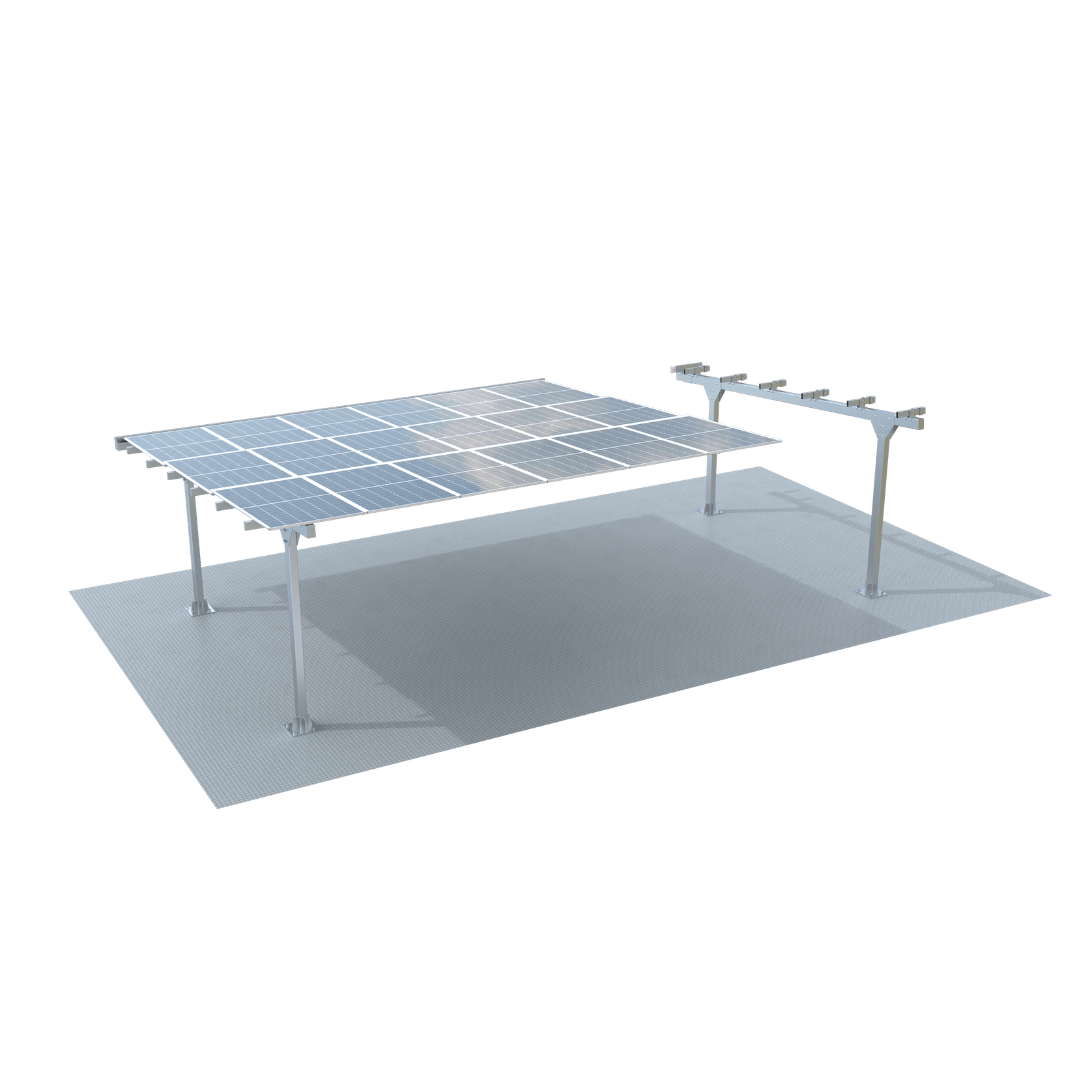 Modular Light Steel Commercial Solar Carport gallery detail image