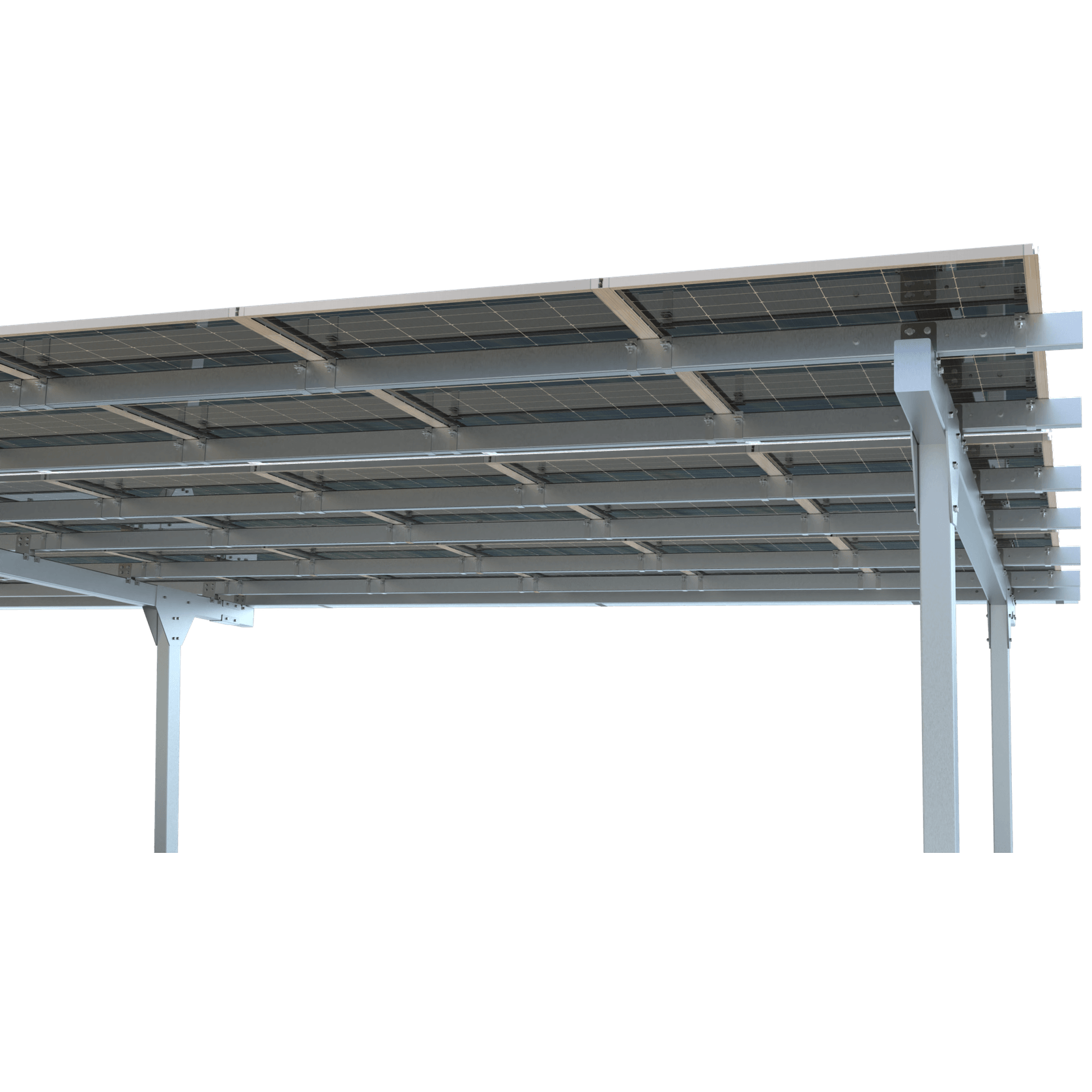 Modular Light Steel Commercial Solar Carport gallery detail image