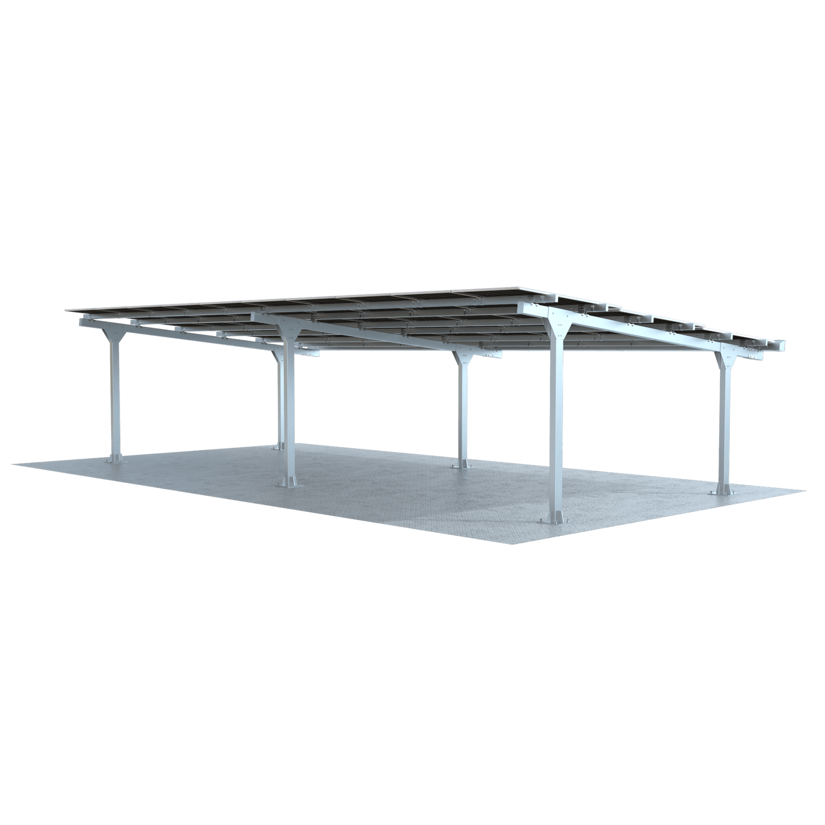 Modular Light Steel Commercial Solar Carport gallery detail image