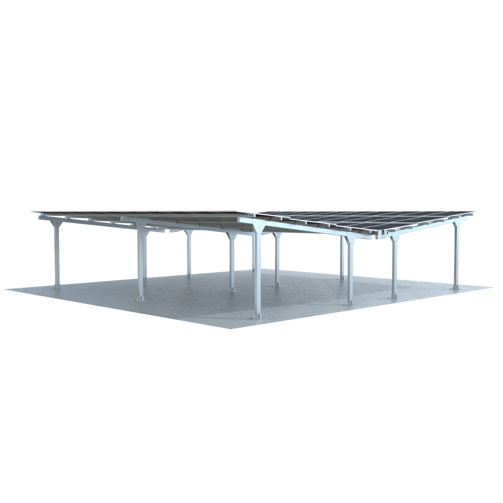 Modular Light Steel Commercial Solar Carport gallery detail image
