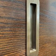 HB 860 Brass Soft Edge Flush Pull for Sliding/Cavity Doors gallery detail image