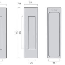 8003 M-Series Offset Flush Pull gallery detail image