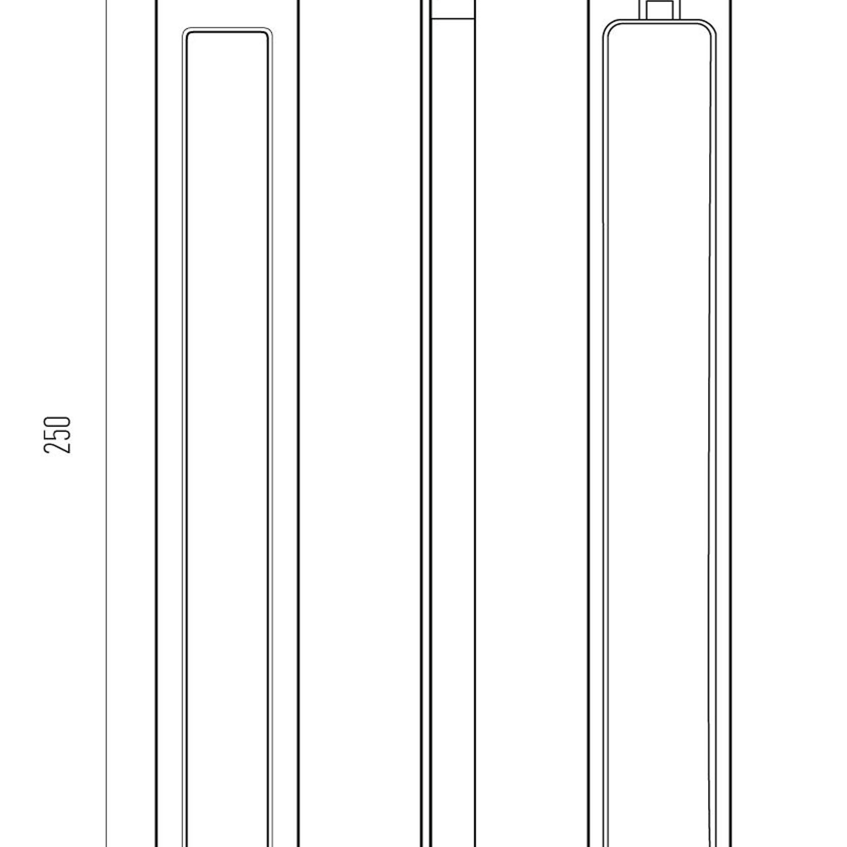 HB665 250mm Flush Pull gallery detail image